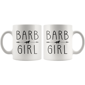 RobustCreative-Barb Horse Girl Gifts Horses Lover Riding Racing - 11oz White Mug Riding Lover Gift Idea