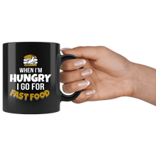 Load image into Gallery viewer, RobustCreative-Funny Deer Hunting Fast Food Gift for Hunter Hubby - 11oz Black Mug hunting gear accessories bait Gift Idea
