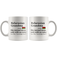 Load image into Gallery viewer, RobustCreative-Belarusian Grandma Definition Belarusian Flag Grandmother - 11oz White Mug family reunion gifts Gift Idea
