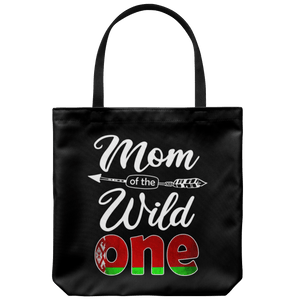 RobustCreative-Belarusian Mom of the Wild One Birthday Belarusian Flag Tote Bag Gift Idea