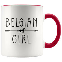 Load image into Gallery viewer, RobustCreative-Belgian Horse Girl Gifts Horses Lover Riding Racing - 11oz Accent Mug Racing Lover Gift Idea
