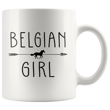 Load image into Gallery viewer, RobustCreative-Belgian Horse Girl Gifts Horses Lover Riding Racing - 11oz White Mug Racing Lover Gift Idea
