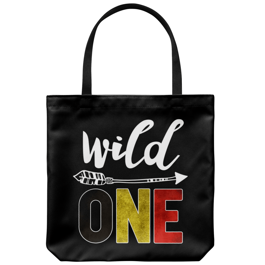 RobustCreative-Belgium Wild One Birthday Outfit 1 Belgian Flag Tote Bag Gift Idea