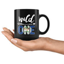 Load image into Gallery viewer, RobustCreative-Belize Wild One Birthday Outfit 1 Belizean Flag Black 11oz Mug Gift Idea

