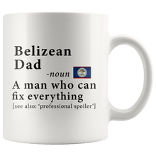 Load image into Gallery viewer, RobustCreative-Belizean Dad Definition Belize Flag Fathers Day - 11oz White Mug family reunion gifts Gift Idea
