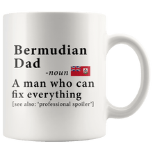 Load image into Gallery viewer, RobustCreative-Bermudian Dad Definition Bermuda Flag Fathers Day - 11oz White Mug family reunion gifts Gift Idea
