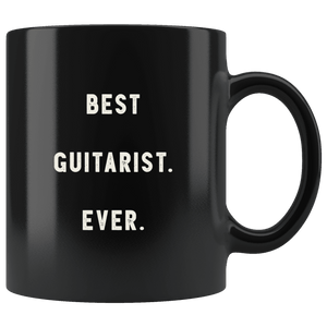 RobustCreative-Best Guitarist. Ever. The Funny Coworker Office Gag Gifts Black 11oz Mug Gift Idea