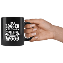 Load image into Gallery viewer, RobustCreative-Funny Lumberjack All I Need is This Chainsaw Logger - 11oz Black Mug lumberjack logger woodworking Gift Idea
