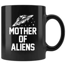 Load image into Gallery viewer, RobustCreative-Funny Alien I Come In Peace Alien Head Quote - 11oz Black Mug sci fi believer Area 51 Extraterrestrial Gift Idea

