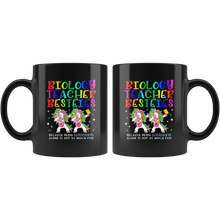 Load image into Gallery viewer, RobustCreative-Biology Teacher Besties Teacher&#39;s Day Best Friend Black 11oz Mug Gift Idea
