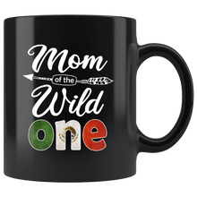 Load image into Gallery viewer, RobustCreative-Mexican Mom of the Wild One Birthday Mexico Flag Black 11oz Mug Gift Idea
