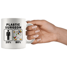 Load image into Gallery viewer, RobustCreative-Plastic Surgeon Dabbing Unicorn 80 20 Principle Graduation Gift Mens - 11oz White Mug Medical Personnel Gift Idea
