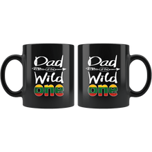 Load image into Gallery viewer, RobustCreative-Lithuanian Dad of the Wild One Birthday Lithuania Flag Black 11oz Mug Gift Idea
