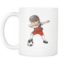 Load image into Gallery viewer, RobustCreative-Polish Dabbing Soccer Girl - Soccer Pride - Poland Flag Gift Poland Football Gift - 11oz White Funny Coffee Mug Women Men Friends Gift ~ Both Sides Printed
