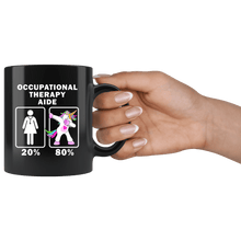 Load image into Gallery viewer, RobustCreative-Occupational Therapy Aide Dabbing Unicorn 20 80 Principle Superhero Girl Womens - 11oz Black Mug Medical Personnel Gift Idea
