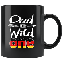 Load image into Gallery viewer, RobustCreative-German Dad of the Wild One Birthday Germany, Deutschland Flag Black 11oz Mug Gift Idea
