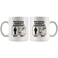 Load image into Gallery viewer, RobustCreative-Physical Therapy Assistant Dabbing Unicorn 80 20 Principle Graduation Gift Mens - 11oz White Mug Medical Personnel Gift Idea
