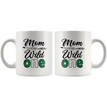 Load image into Gallery viewer, RobustCreative-Nigerian Mom of the Wild One Birthday Nigeria Flag White 11oz Mug Gift Idea
