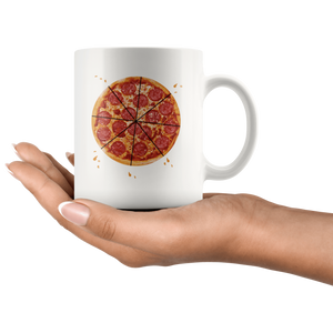 RobustCreative-Matching Pizza Slice s For Daddy And Baby Father Son White 11oz Mug Gift Idea