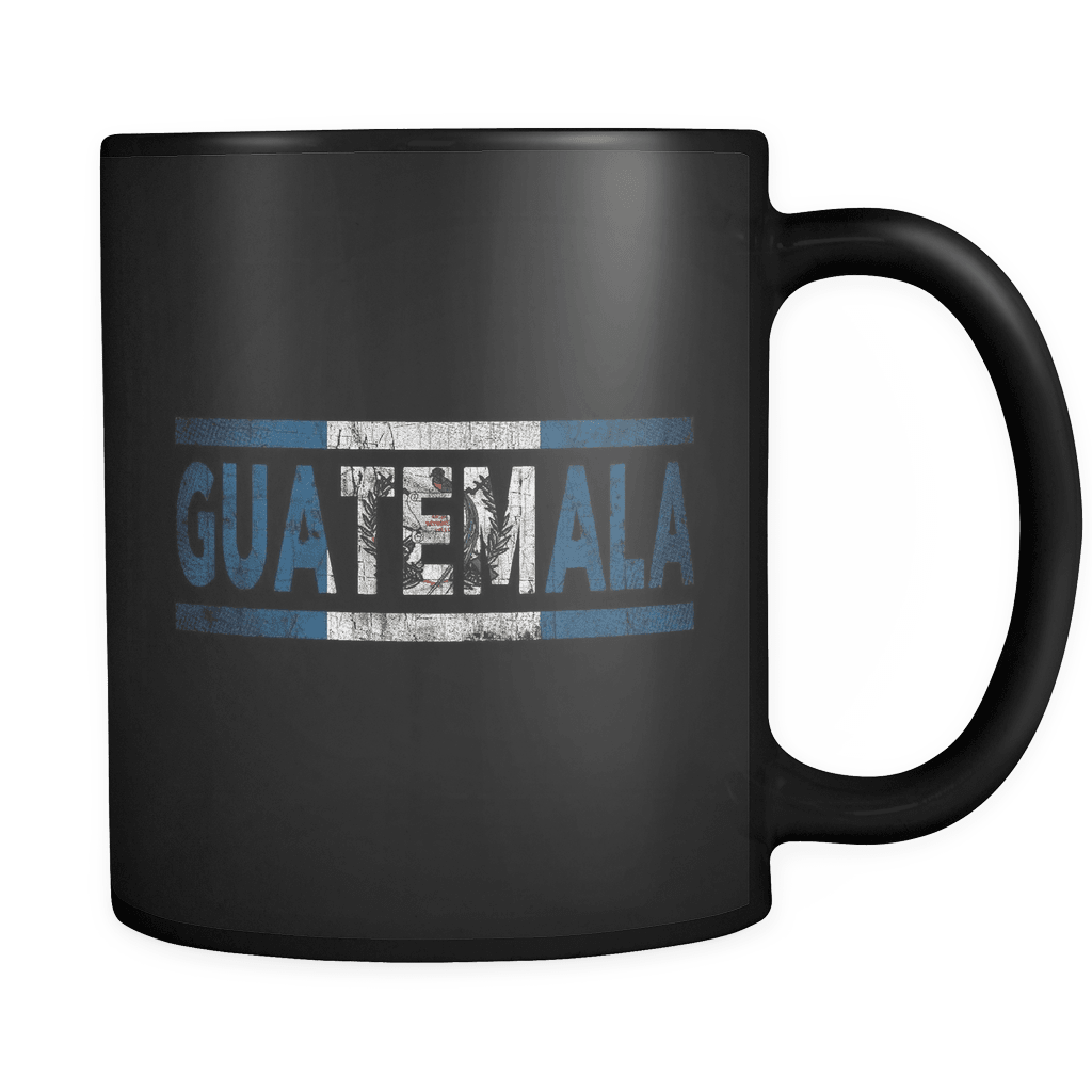 RobustCreative-Retro Vintage Flag Guatemalan Guatemala 11oz Black Coffee Mug ~ Both Sides Printed