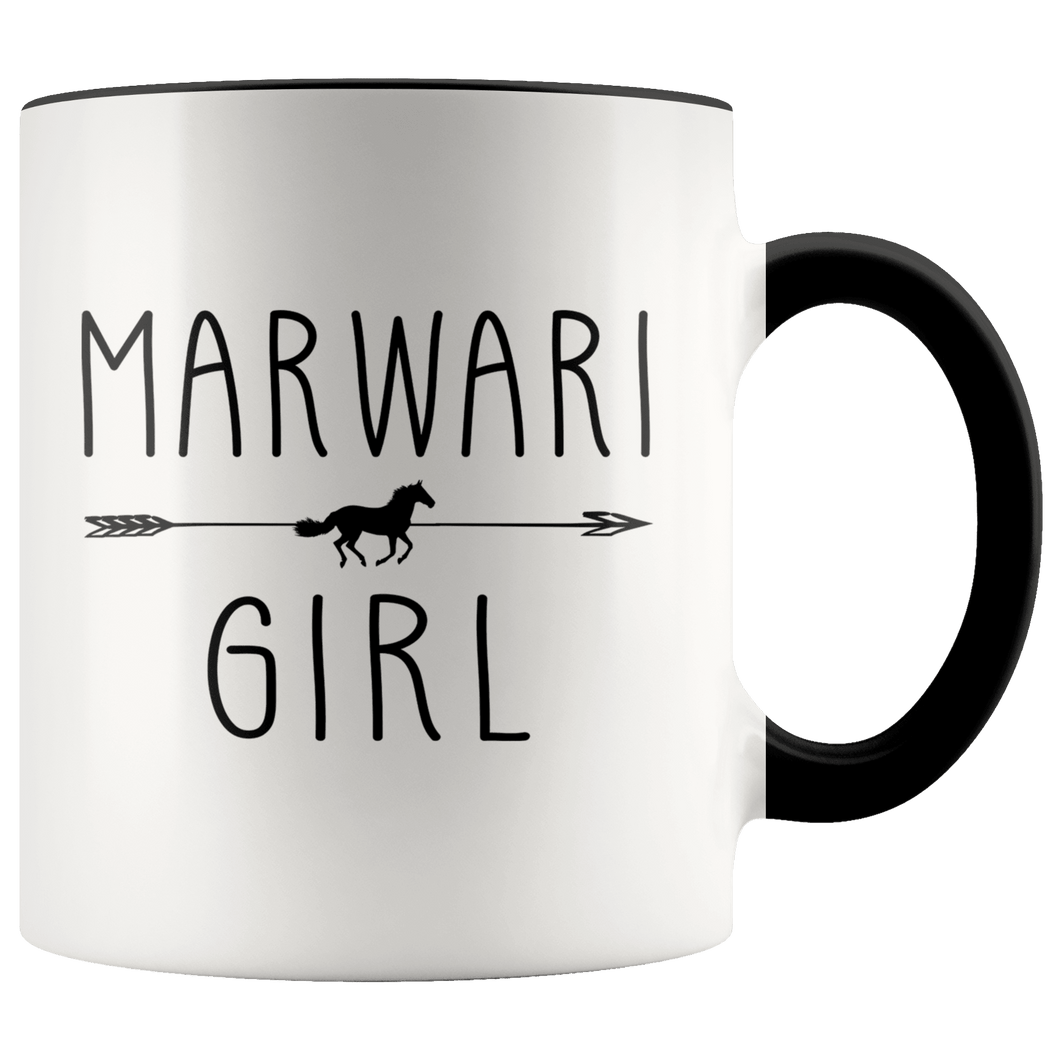 RobustCreative-Marwari Horse Girl Gifts Horses Lover Riding Racing - 11oz Accent Mug Racing Lover Gift Idea