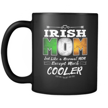 Load image into Gallery viewer, RobustCreative-Best Mom Ever is from Ireland - Irish Flag 11oz Funny Black Coffee Mug - Mothers Day Independence Day - Women Men Friends Gift - Both Sides Printed (Distressed)
