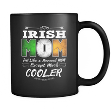 Load image into Gallery viewer, RobustCreative-Best Mom Ever is from Ireland - Irish Flag 11oz Funny Black Coffee Mug - Mothers Day Independence Day - Women Men Friends Gift - Both Sides Printed (Distressed)
