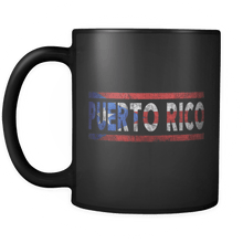 Load image into Gallery viewer, RobustCreative-Robust Creative: National flag of Puerto Rico, Proud Puerto Rican Both Sides Printed Bolivian Pride 11oz Coffee Mug black 11 oz
