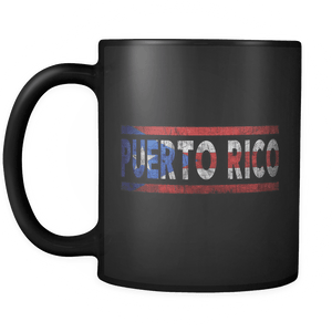 RobustCreative-Robust Creative: National flag of Puerto Rico, Proud Puerto Rican Both Sides Printed Bolivian Pride 11oz Coffee Mug black 11 oz