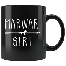 Load image into Gallery viewer, RobustCreative-Marwari Horse Girl Gifts Horses Lover Riding Racing - 11oz Black Mug Riding Lover Gift Idea
