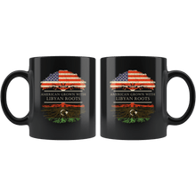 Load image into Gallery viewer, RobustCreative-Libyan Roots American Grown Fathers Day Gift - Libyan Pride 11oz Funny Black Coffee Mug - Real Libya Hero Flag Papa National Heritage - Friends Gift - Both Sides Printed

