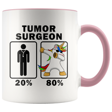 Load image into Gallery viewer, RobustCreative-Tumor Surgeon Dabbing Unicorn 80 20 Principle Graduation Gift Mens - 11oz Accent Mug Medical Personnel Gift Idea
