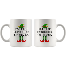 Load image into Gallery viewer, RobustCreative-Im The Grandfather of Elves Family Matching Elf Outfits PJ - 11oz White Mug Christmas group green pjs costume Gift Idea
