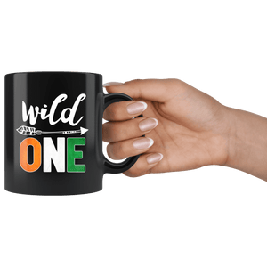 RobustCreative-Ivory Coast Wild One Birthday Outfit 1 Ivorian Flag Black 11oz Mug Gift Idea