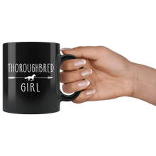 Load image into Gallery viewer, RobustCreative-Thoroughbred Horse Girl Gifts Horses Lover Riding Racing - 11oz Black Mug Racing Lover Gift Idea
