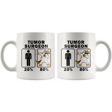 Load image into Gallery viewer, RobustCreative-Tumor Surgeon Dabbing Unicorn 80 20 Principle Graduation Gift Mens - 11oz White Mug Medical Personnel Gift Idea
