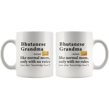 Load image into Gallery viewer, RobustCreative-Bhutanese Grandma Definition Bhutan Flag Grandmother - 11oz White Mug family reunion gifts Gift Idea
