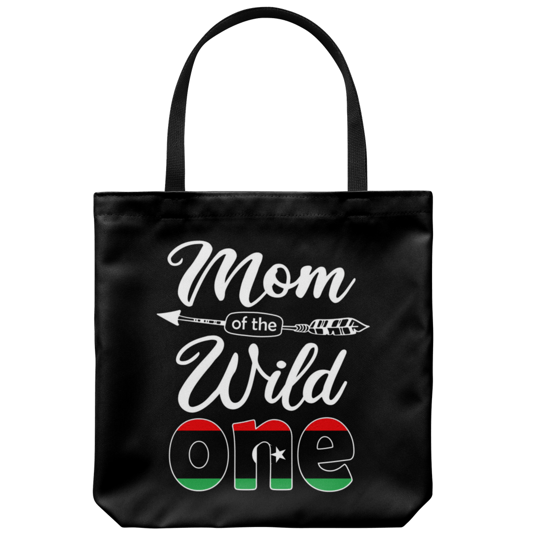 RobustCreative-Libyan Mom of the Wild One Birthday Libya Flag Tote Bag Gift Idea