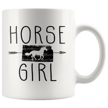 Load image into Gallery viewer, RobustCreative-Kansas Horse Girl Gifts Kansan Shape Country for women - 11oz White Mug Riding Lover Gift Idea
