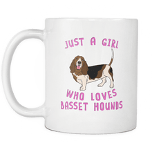 Load image into Gallery viewer, RobustCreative-Dog Lover Mug: Just a Girl Who Loves Basset Hounds both sides printed Animal Spirit
