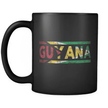 Load image into Gallery viewer, RobustCreative-Retro Vintage Flag Guyanese Guyana 11oz Black Coffee Mug ~ Both Sides Printed
