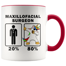 Load image into Gallery viewer, RobustCreative-Maxillofacial Surgeon Dabbing Unicorn 80 20 Principle Graduation Gift Mens - 11oz Accent Mug Medical Personnel Gift Idea

