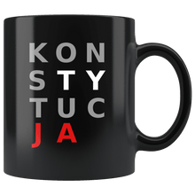 Load image into Gallery viewer, RobustCreative-Polska Konstytucja - Polish Pride PL 11oz Black Mug Solidarity Solidarnosc Independant Poland Gift Idea - Both Sides Printed
