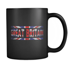 Load image into Gallery viewer, RobustCreative-Retro Vintage Flag British Great Britain 11oz Black Coffee Mug ~ Both Sides Printed
