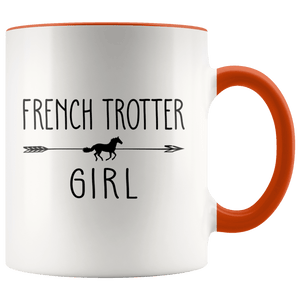 RobustCreative-French Trotter Horse Girl Gifts Horses Lover Riding Racing - 11oz Accent Mug Riding Lover Gift Idea