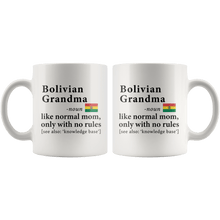 Load image into Gallery viewer, RobustCreative-Bolivian Grandma Definition Bolivia Flag Grandmother - 11oz White Mug family reunion gifts Gift Idea
