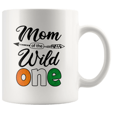 Load image into Gallery viewer, RobustCreative-Ivorian Mom of the Wild One Birthday Ivory Coast Flag White 11oz Mug Gift Idea
