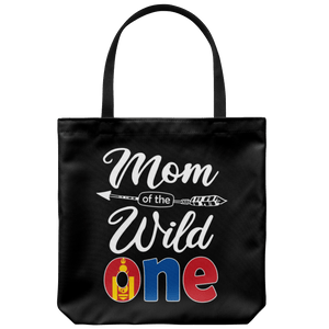 RobustCreative-Mongolian Mom of the Wild One Birthday Mongolia Flag Tote Bag Gift Idea