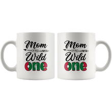 Load image into Gallery viewer, RobustCreative-Maldivian Mom of the Wild One Birthday Maldives Flag White 11oz Mug Gift Idea
