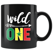 Load image into Gallery viewer, RobustCreative-Senegal Wild One Birthday Outfit 1 Senegalese Flag Black 11oz Mug Gift Idea

